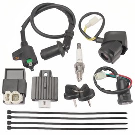 GY6 Ignition Coil CDI Box Voltage Regulator Relay Solenoid Kit