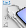 Kefiany 2IN1 USB-C to 3.5mm Headphone Jack Adapter, 30W PD