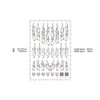 Hikyu Parts Fire Tribal Decal Outline Gold 1 Piece Plastic