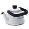 DEAN & DELUCA Enamel Kettle, White, 0.4 gal (1.6 L),