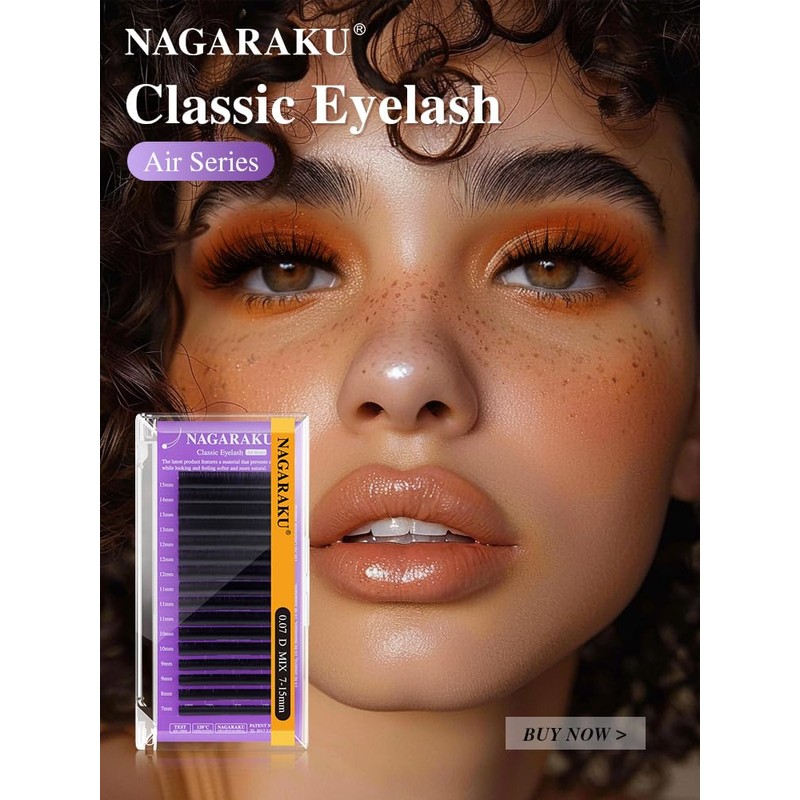 NAGARAKU Individual Eyelashes, 5th Generation Eyelash Material, 1 to 1