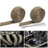 MORECP Titanium Exhaust Heat Wrap, 2 Roll 2" x 50',
