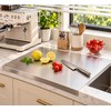 Stainless Steel Cutting Board for Kitchen Prep – Anti-Slip Edge