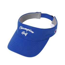 Champion CW-ZG702C Sun Visor, 100% Cotton, Adjuster, Graphic Logo Print, Women's Visor, Accessories Golf, blue