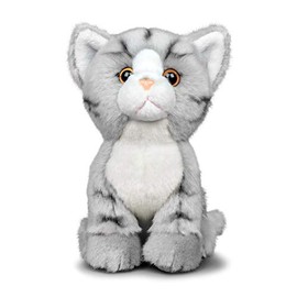 Animigos World of Nature 20cm Plush Tabby Cat Soft Toy