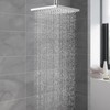 Hibbent cUCPC Certified Metal Showerhead, 10'' High Pressure Rainfall Shower