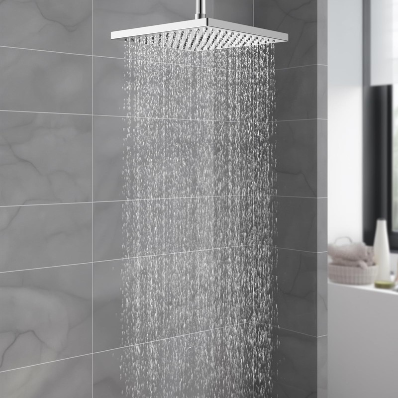 Hibbent cUCPC Certified Metal Showerhead, 10'' High Pressure Rainfall Shower