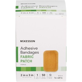 McKesson Tan Fabric Adhesive Strip Sterile 2 x 3" 50 per Box