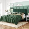 Sifurni Bed Frame Velvet Upholstered Platform Bed & Adjustable Headboard,