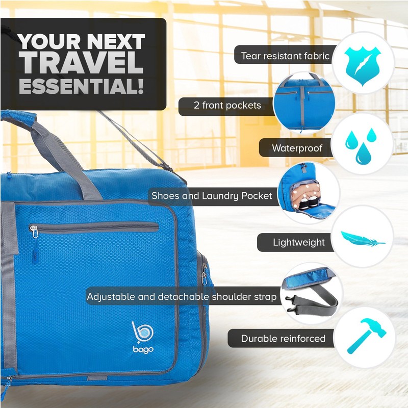 bago Duffel Bags for Traveling - 60L Spacious Duffel Bag