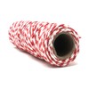 Christmas Brown Kraft Postal Wrapping Paper, 3 Rolls, with Red