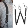 Y shaped Suspenders High Elastic British Gentleman Style Retro Retractable