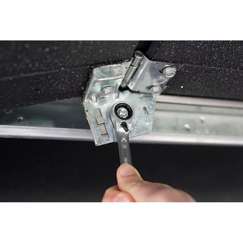 BRILLIANT TOOLS BT013205 Ratchet Ring Spanner Set, 5 Pieces, Switchable,