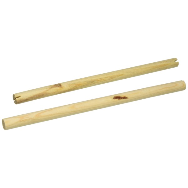 Prevue Pet Products BPV375 2-Pack Birdie Basics Wood Bird Perch, 3/4 by 13-3/8-Inch