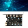 UP5300 5 Ports USB 3.1 PCIe Expansion Card 5Gbps Fast