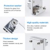 INCREWAY 2pcs Showcase Lock, Zinc Alloy Drill Glass Door Lock