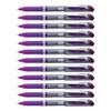 Pentel Energel Refillable Rollerball Pens Medium Point - Purple (Set