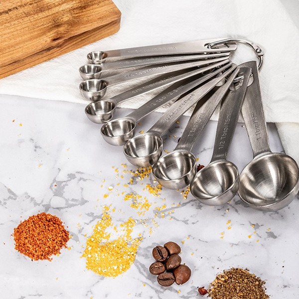 SHEUMNT Measuring Spoons Premium Stainless Steel Measuring Spoons Set of