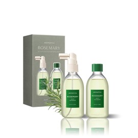 AROMATICA Rosemary Scalp Strengthening Duo Set - Scalp Nourishing with Food-graded Rosemary Oil – Relieves Itchy, Dry, Flaky Scalp - Free from Sulfate, Silicone, and Paraben