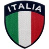 Italian Shield Flag Embroidered Velcro Patch