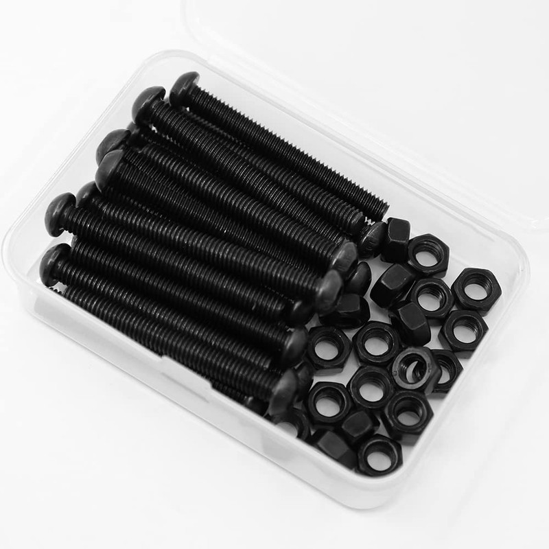 (20 Sets) M6 x 40mm Screws and Nuts Set Half