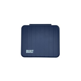 BUILT Microwave Safe Leak-Resistant 3-Compartment Bento-Style Lunch Box with Utensils and Dressing Container Poseidon Blue 5269835