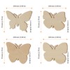 HOZEON 80 PCS Wooden Butterfly Crafts - Wooden Butterfly Cutouts