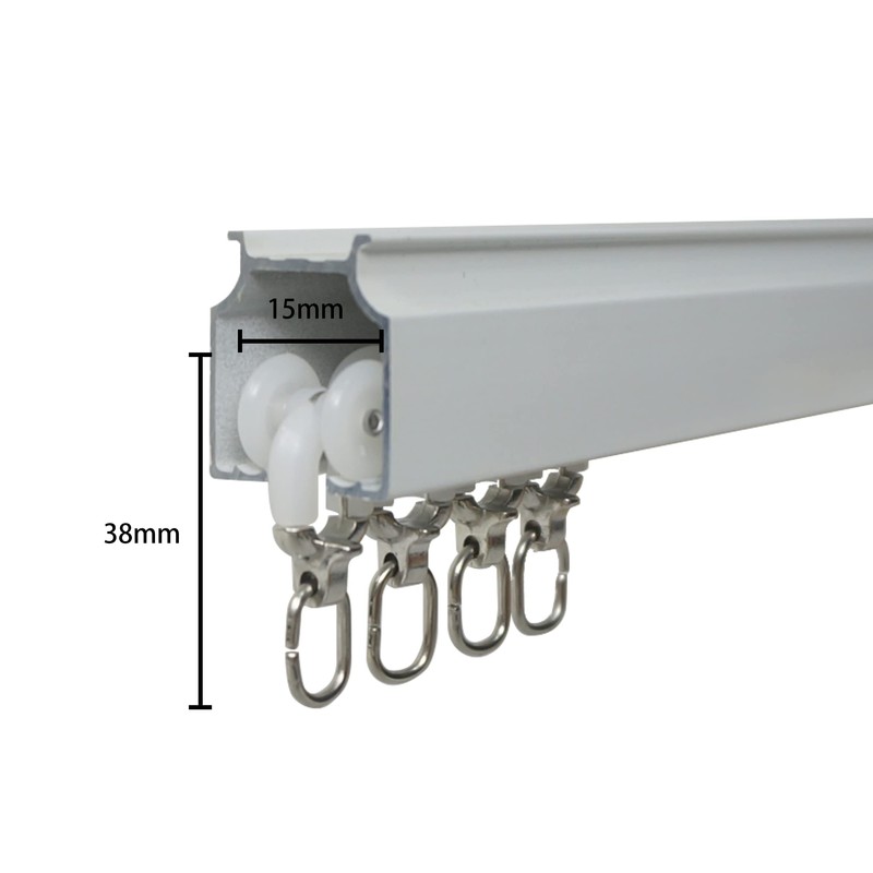 Bikykose Track Rollers（20pcs）,Window Shower Curtain Tracks Accessories-Special Accessories for Ceiling