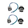 Lskioer 2 Set Turn Signal Socket and Connector Pigtail Lead,