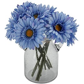 African Daisy Silk Flowers Pack of 10 (Orange)