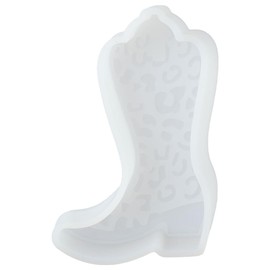 hobbyhub Leopard Print Cowboy Boot Molds,Car Freshie Silicone Molds,Boot Shape Resin Casting Molds for DIY Soap Candy Craft Decor
