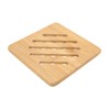 5 Pcs Bamboo Hot Pad Table Mat Bamboo Trivet Pot