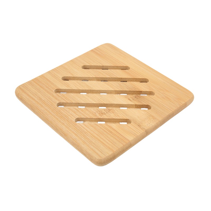 5 Pcs Bamboo Hot Pad Table Mat Bamboo Trivet Pot
