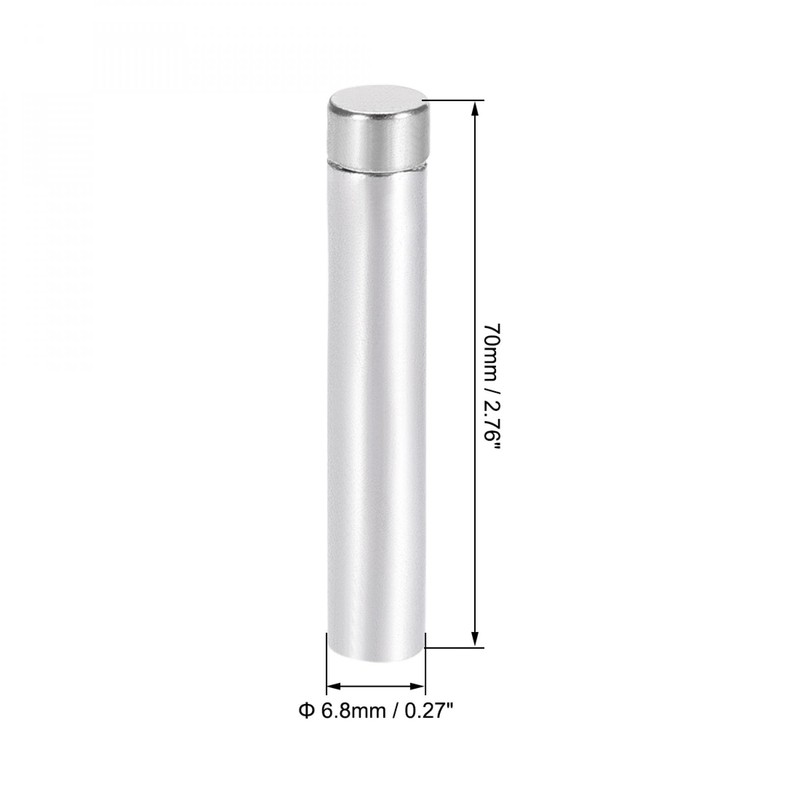 sourcing map 1/4 Dia x 2-3/4"(6.8x70mm) Standoff Screws Wall Mount