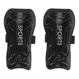 1 Pairs Football Shin Guards, Older Children Kids Breathable Shin Pads Leg Calf Protection Soccer Leg Guards with Perforated Straps for Boys And Girls Teenagers Football Games Sports Training-Black S