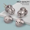 2 Pack Entry Door Knobs with Double Cylinder Deadbolt, Same
