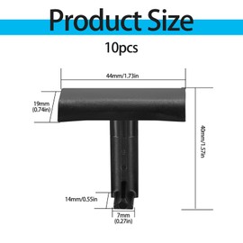 Pack of 10 Solar Panel Water Drain Clips 30 mm, Solar Panel Mud Removal Clip, PV Module Solar Module Cleaning Clips for Photovoltaic Panel 30 mm, Water Drain Solar Panel Water Drain Clips