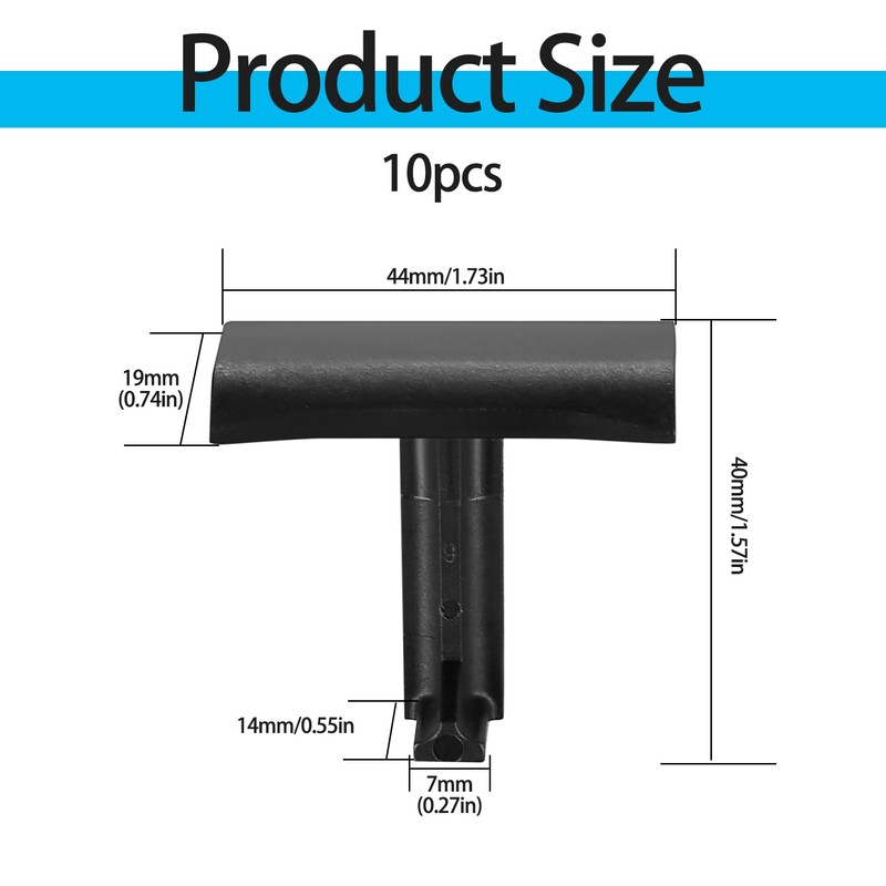 Pack of 10 Solar Panel Water Drain Clips 30 mm,