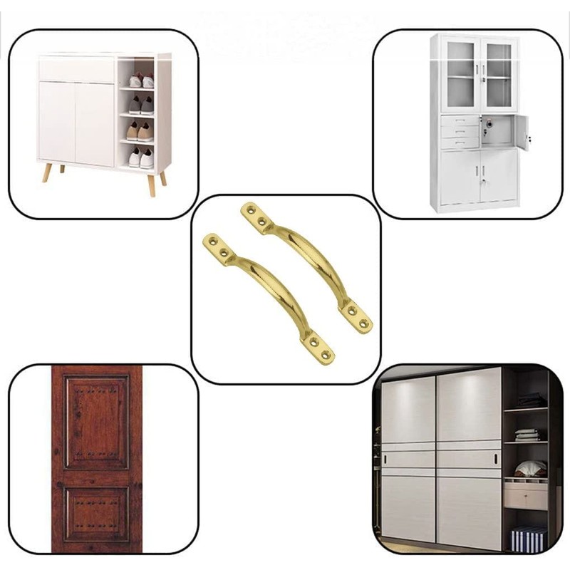 TERF® Traditional Victorian Polished Brass Pull Handle 125mm (5 inch)