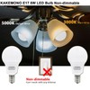 KAKEMONO E17 Intermediate Base 6W LED Bulbs, 60watts Halogen Equivalent,