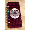 Handmade Gnomes Plaid Merry Christmas Cover Set for use with