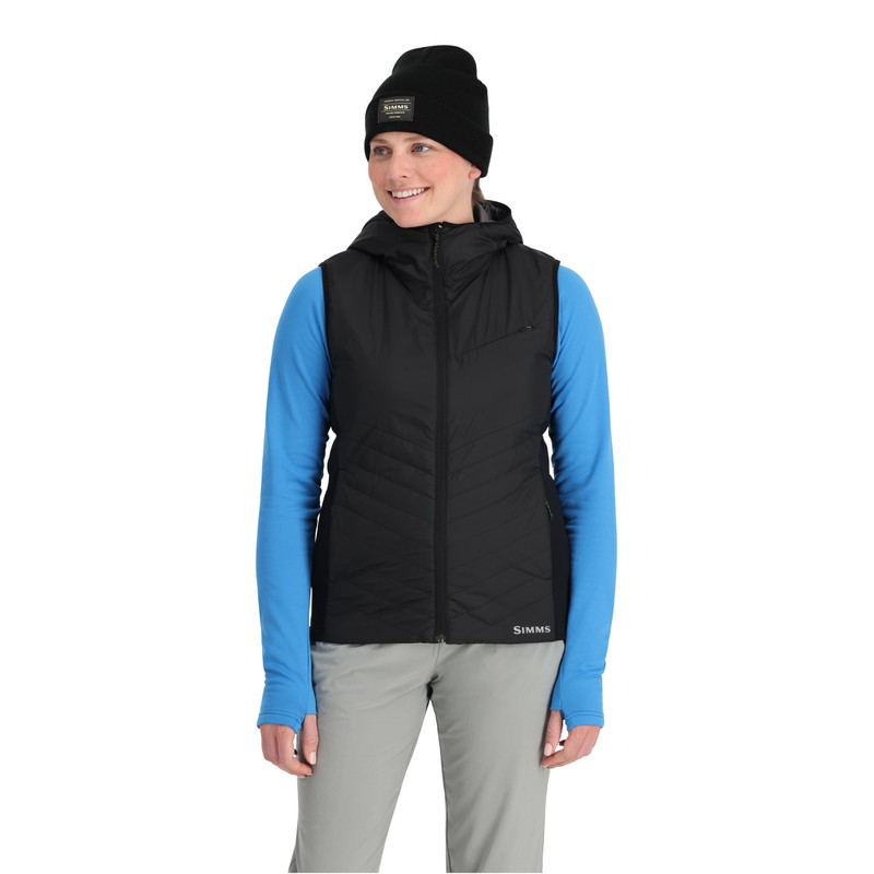 Simms Fall Run Hybrid Hooded Vest Black L