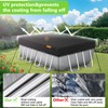 HIGHTQURO Rectangular Pool Cover for Above Ground Pools,Solar Oval Pool