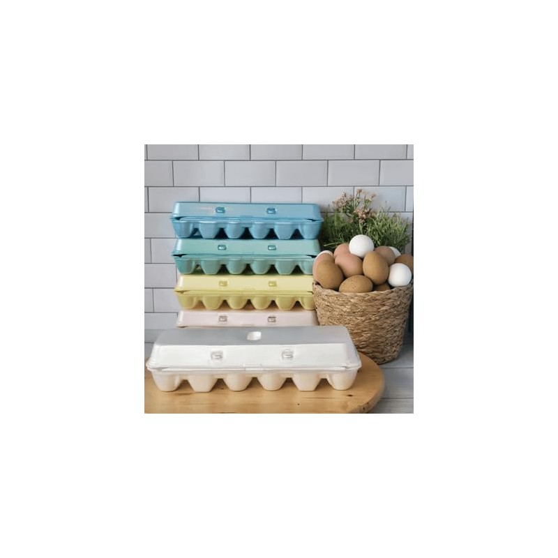 White 12-Egg Blank Styrofoam Carton - 25 Pack