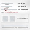 UIOSANRT White Shower Curtain Rod 31-55 inches with Holders, Stainless