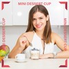 Macepason 5 oz Dessert Cups Square Clear Cups Mini Containers