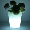 Happyyami Solar Powered Flowerpot Glow in The Dark Planters Led
