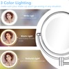 Cavoli Wall Mounted Makeup Mirror with LED Lighted 10x Magnification,3