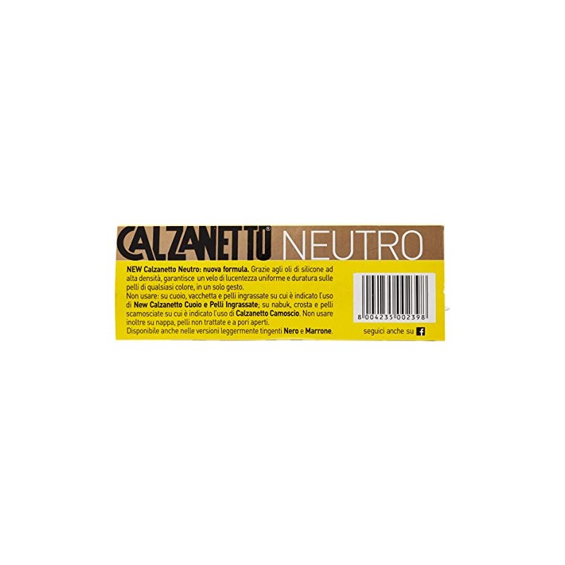 Calzanetto SK12, Schuhpflegeprodukt Beige Beige (Neutro 000) 4.5x4.5x12.7 cm