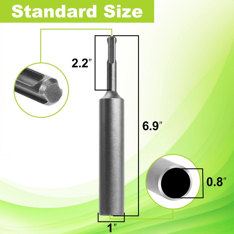 Yougfin 3/4" SDS Plus Ground Rod Driver for 5/8 Inch